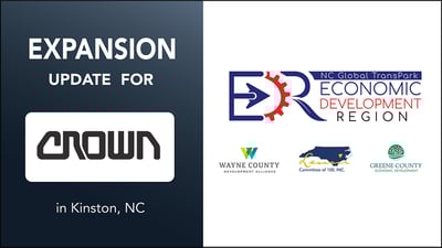 Lenoir County Crown Equipment CDBG Project – Crown Equipment Expansion Update