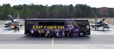ECU Purple and Gold Bus Tour of GTP