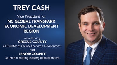 NCGTPEDR Vice President Trey Cash Serves Greene and Lenoir Counties
