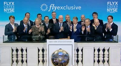 flyExclusive Rings the Bell at the New York Stock Exchange